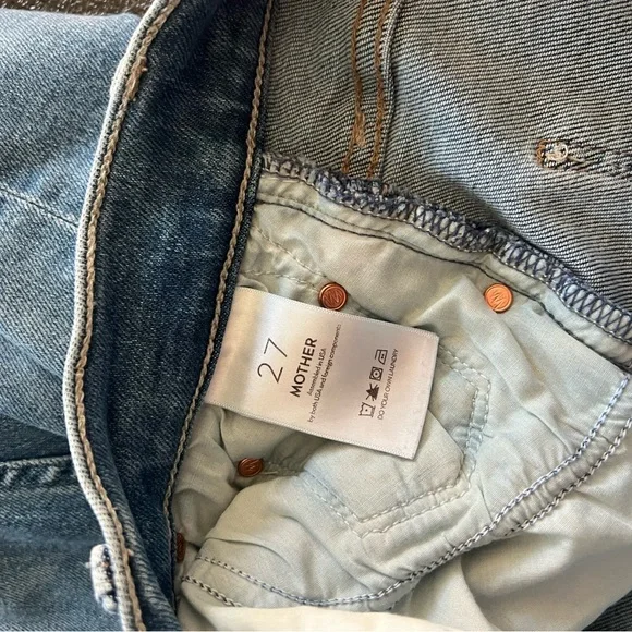 MOTHER Mid Rise Rider Flood Fray - Picture 5 of 10